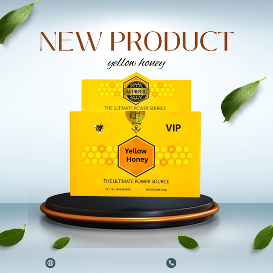 12 SACHETS YELLOW HONEY PACKS 20G