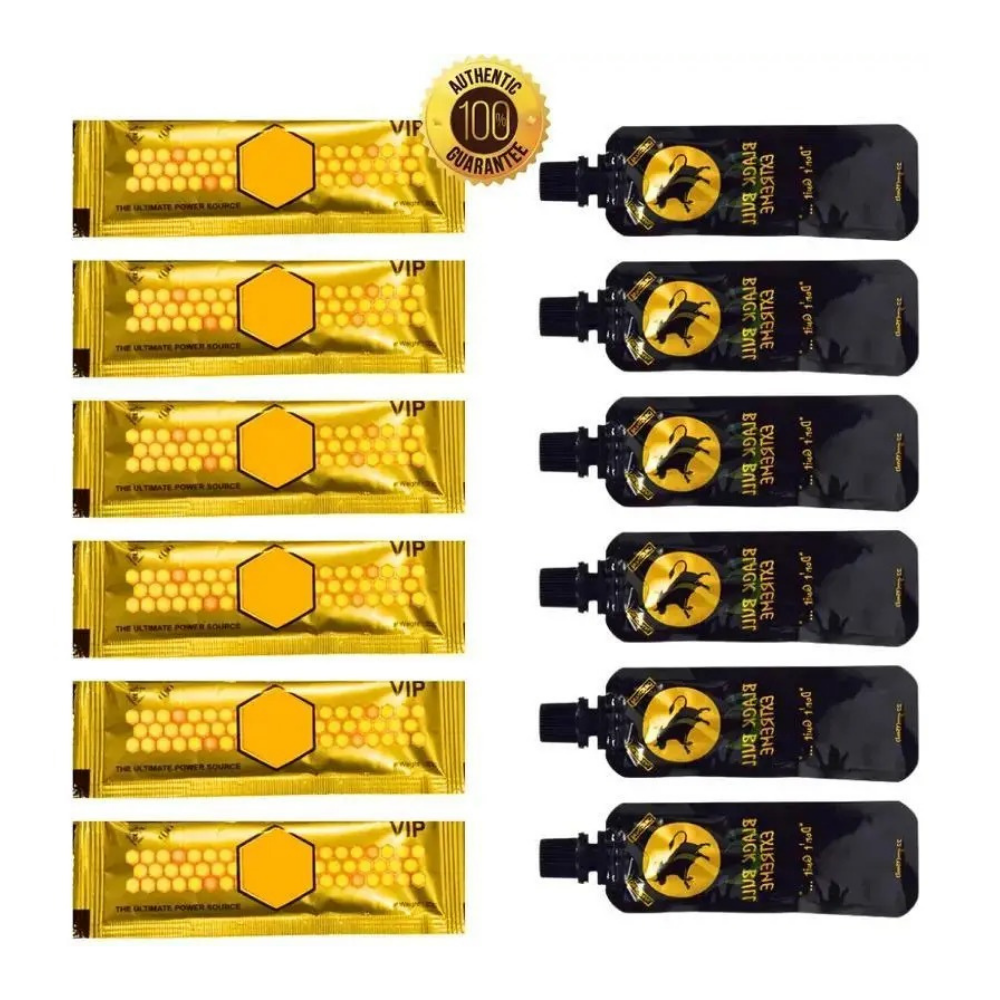 6 Pcs Yellow + 6 Pcs Black Honey