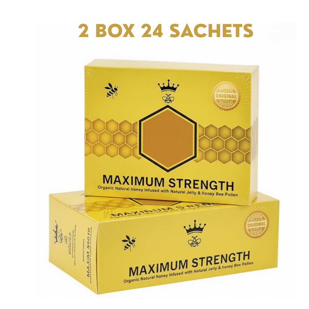 2 BOXS 24 SACHETS YELLOW HONEY PACKS 20G