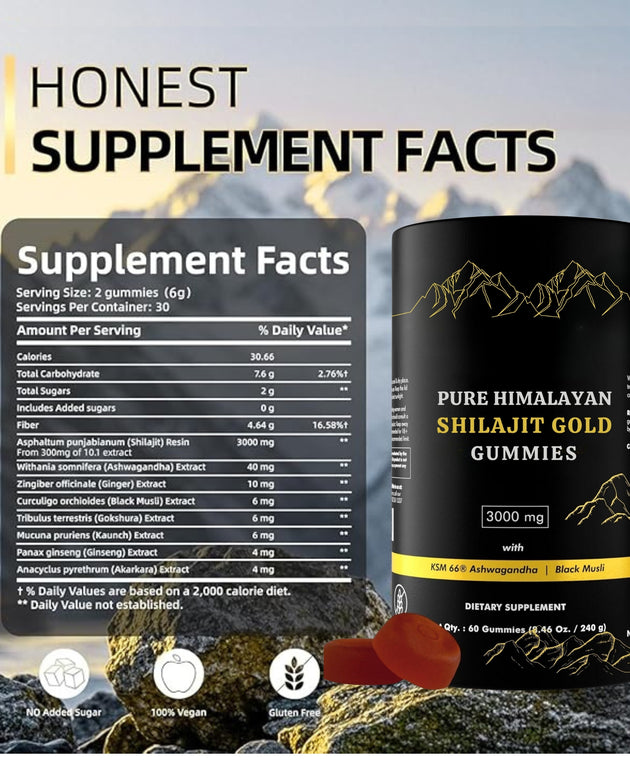 Pure Himalayan Shilajit gold Gummies
